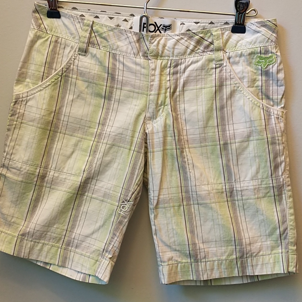 Fox Plaid Shorts - Size 0